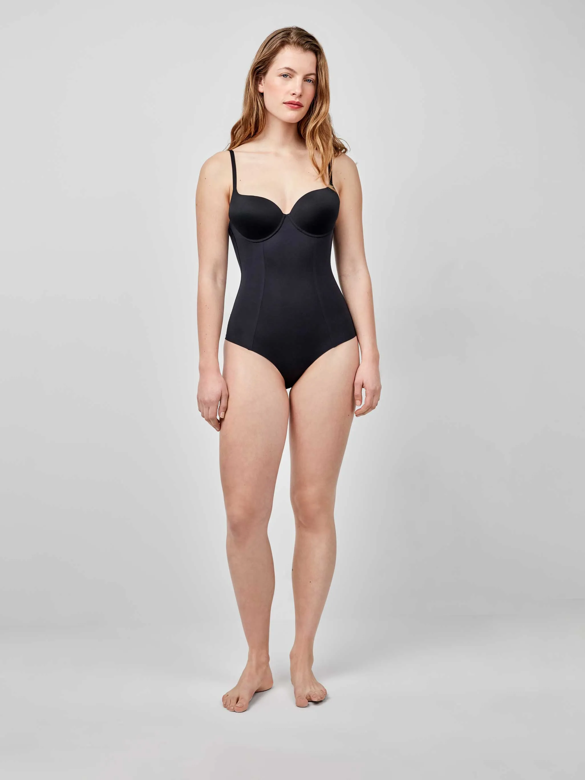 Body moldeador efecto tanga, con aro y espalda libre, de microfibra - Image 5