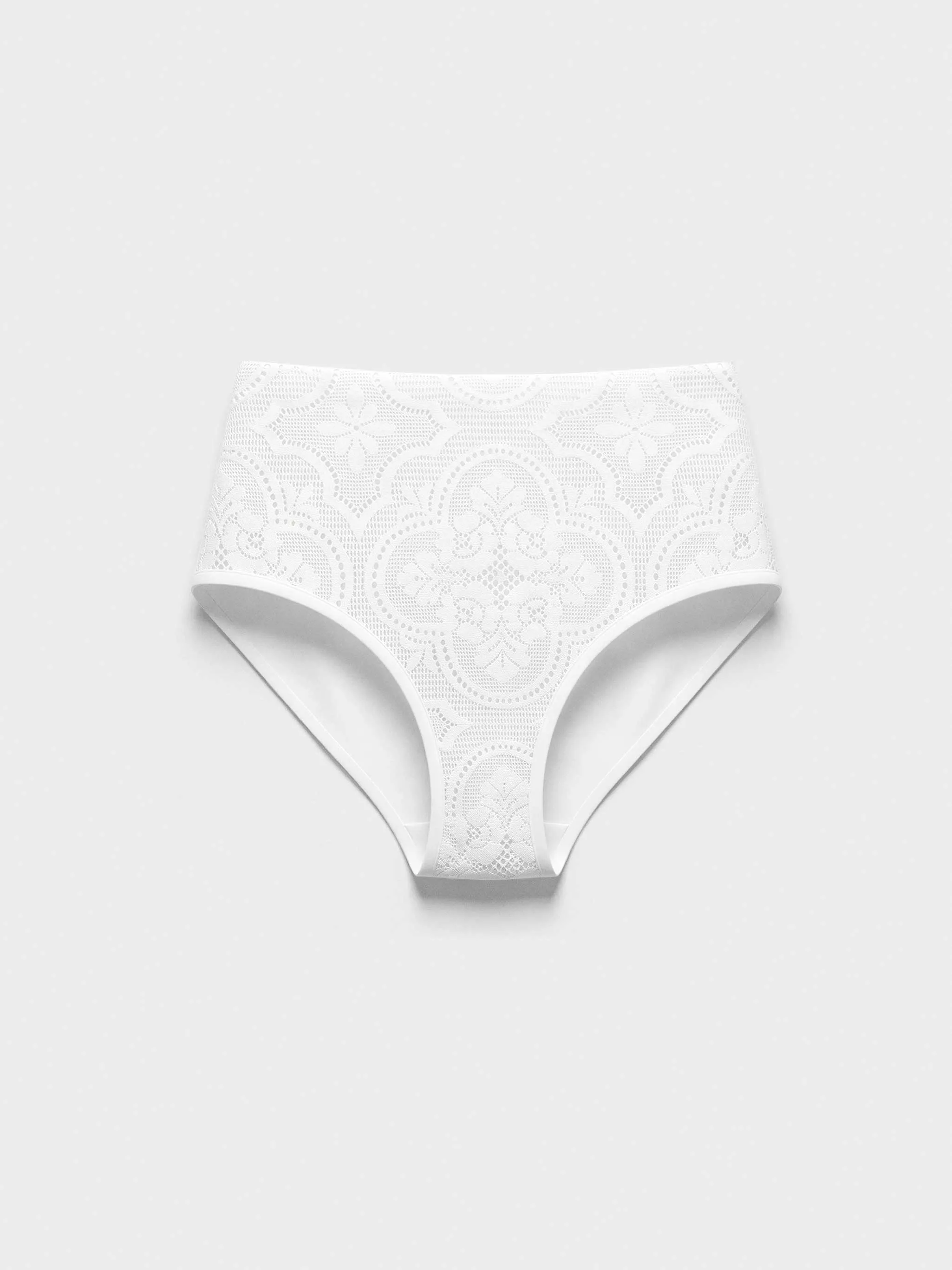 Braga bikini alta en tejido de encaje - Image 8