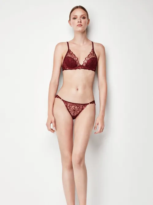 Sujetador bralette con aro y foam en tejido de encaje - Image 3