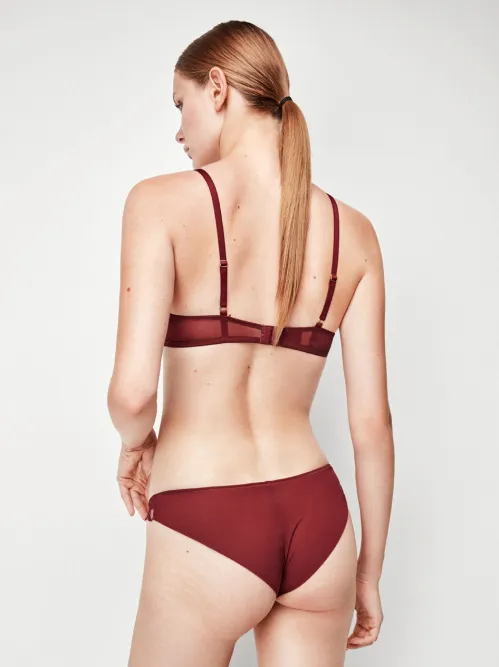 Sujetador bralette con aro y foam en tejido de encaje - Image 4
